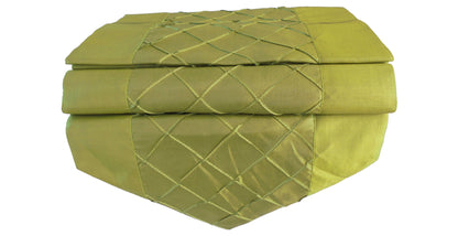 Chemin de table avec motif à carreaux fête banquet Noël festival anniversaire fête de mariage salon cuisine nappe en soie thaïlandaise Thai Silk