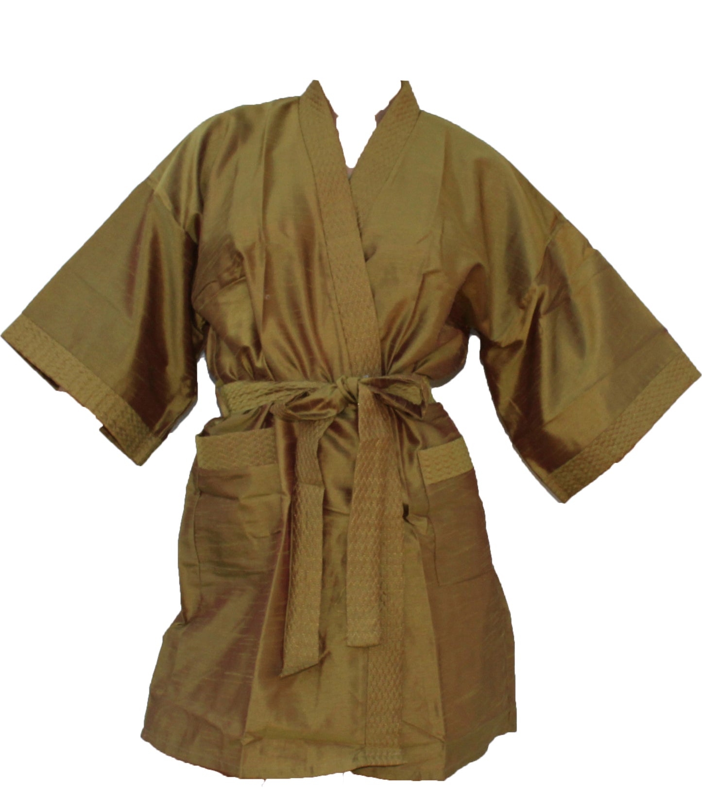 Kimono Robe Femme Long Satin Peignoir Soie Léger Soyeux Peignoir pour Demoiselles D'honneur Nuptiale Party Loungewear avec Poches