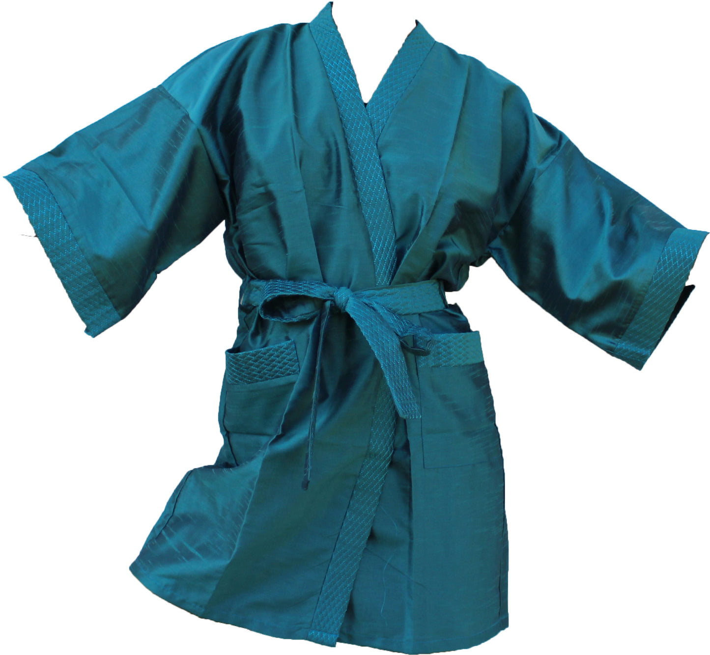 Kimono Robe Femme Long Satin Peignoir Soie Léger Soyeux Peignoir pour Demoiselles D'honneur Nuptiale Party Loungewear avec Poches